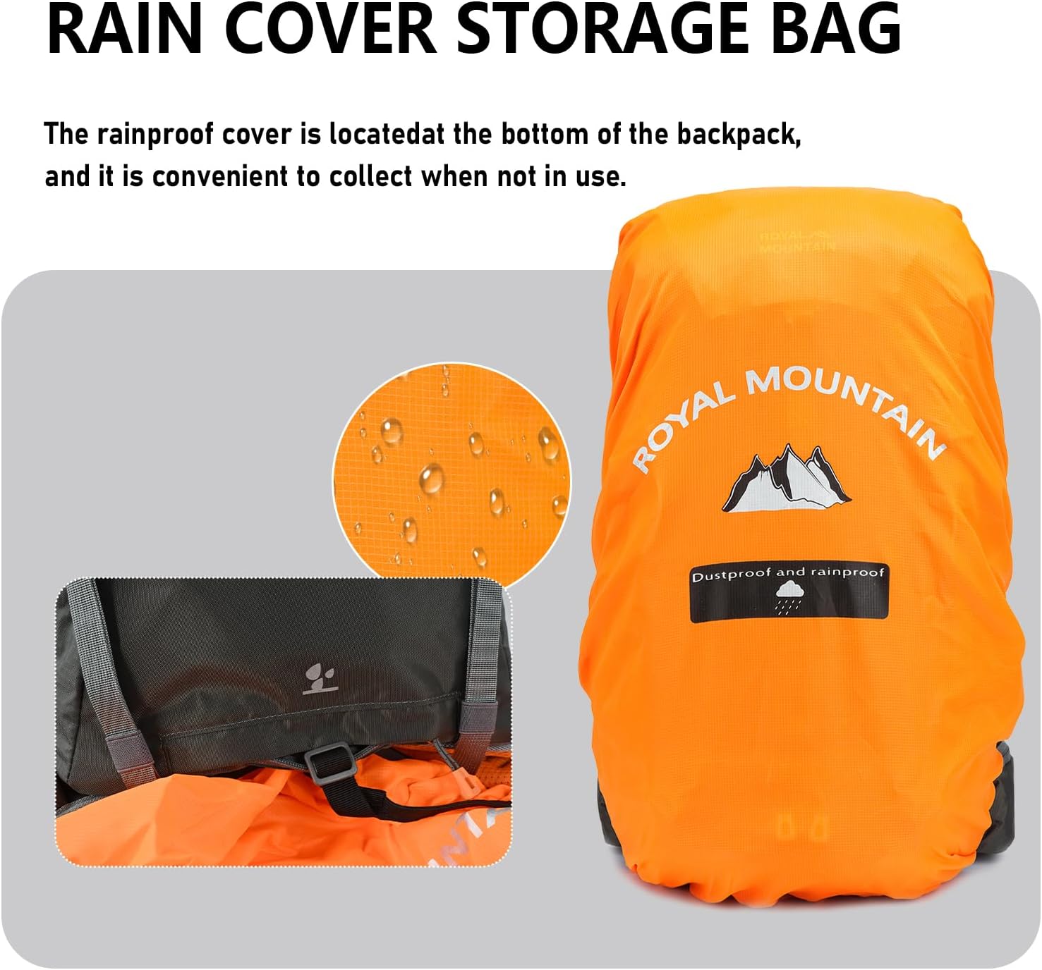 Hiking Backpack for Women Men,30+5L Waterproof Camping Backpacking Backpack