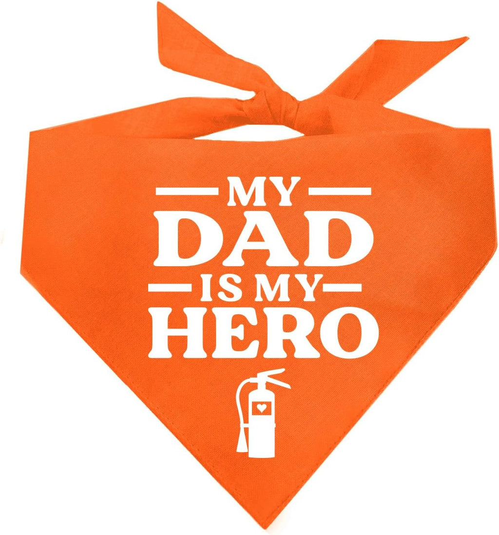 My Dad is My Here Firefighter Dog Bandana (Red, OS 338)