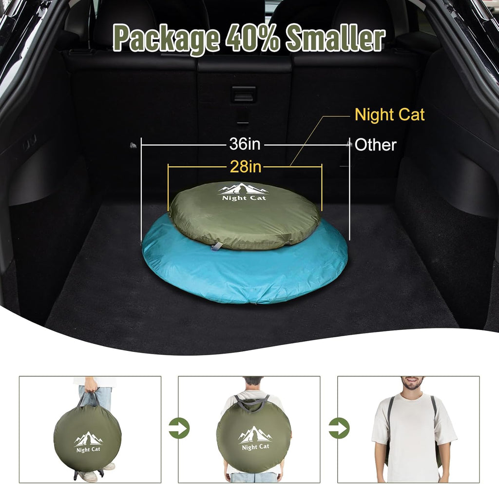 Night Cat Pop-up Camping Tent: 2 to 4 Person Tent Waterproof Instant Easy Setup Family Tent