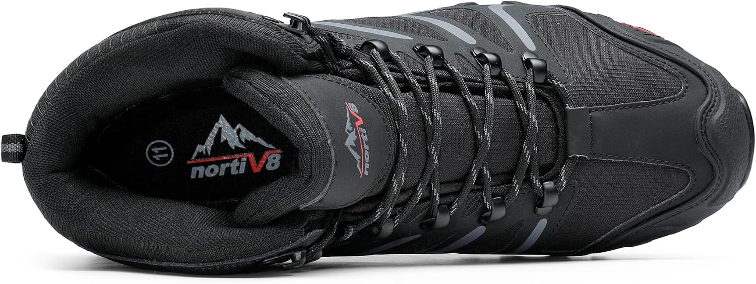NORTIV 8 Men's Ankle High Waterproof Hiking Boots