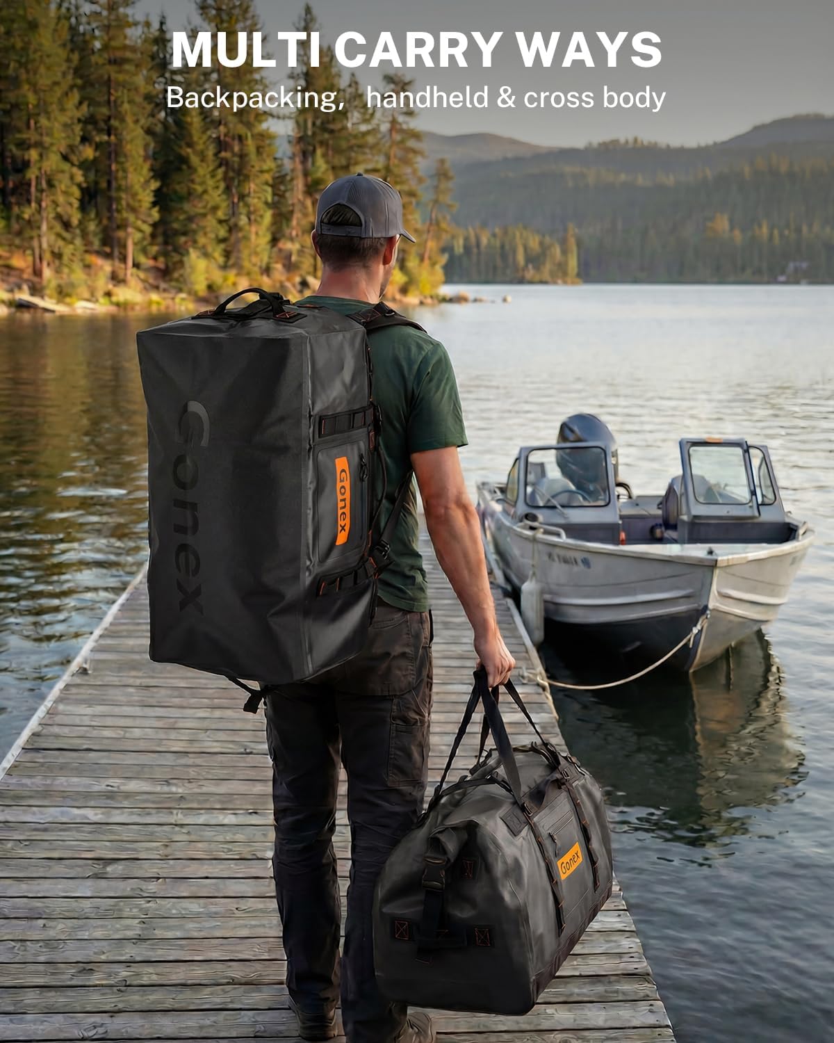 Gonex Waterproof Duffel Bag, 150L Heavy Duty Dry Bag, Reinforced Bottom