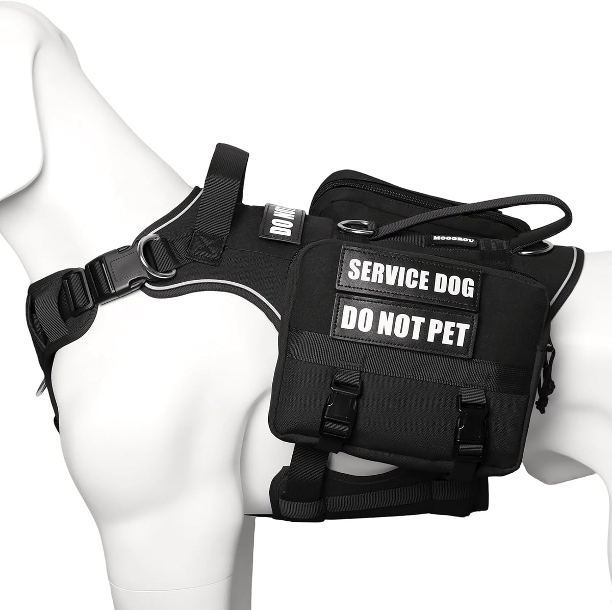 Service Dog Vest with Removable Backpack for Large Dogs Pink XL
