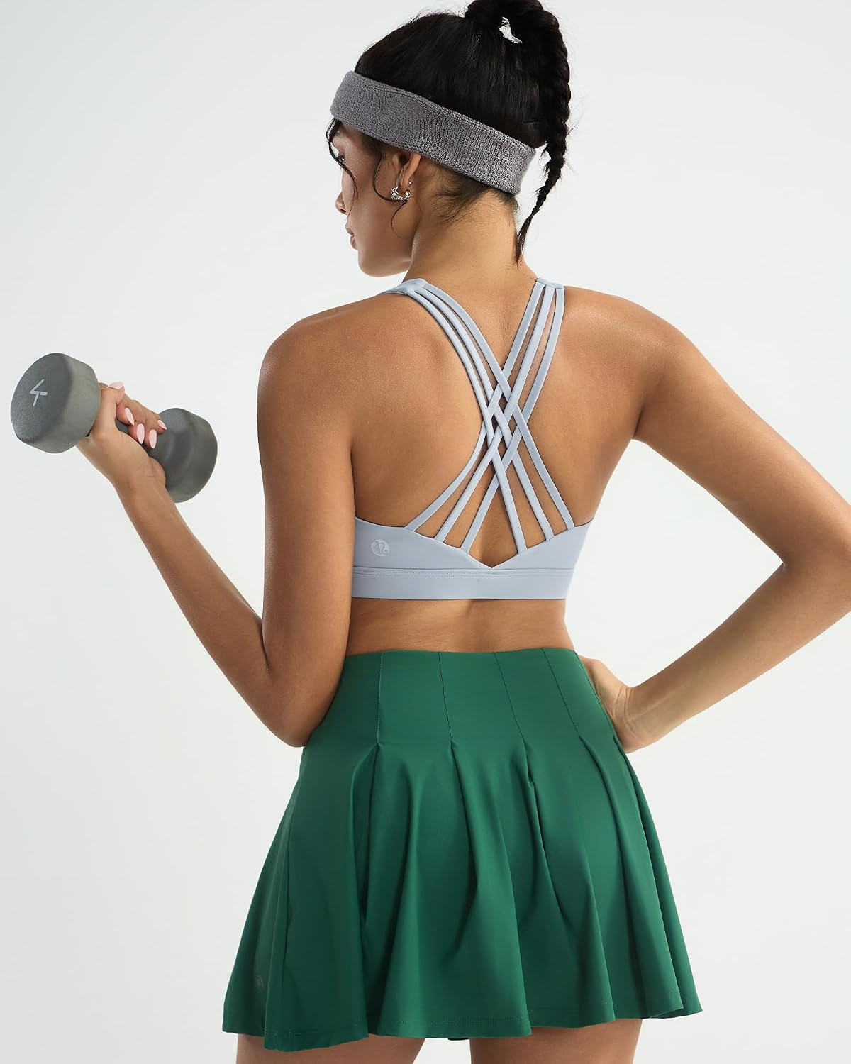 RUNNING GIRL Cross Back High Impact Sports Bras for Women
