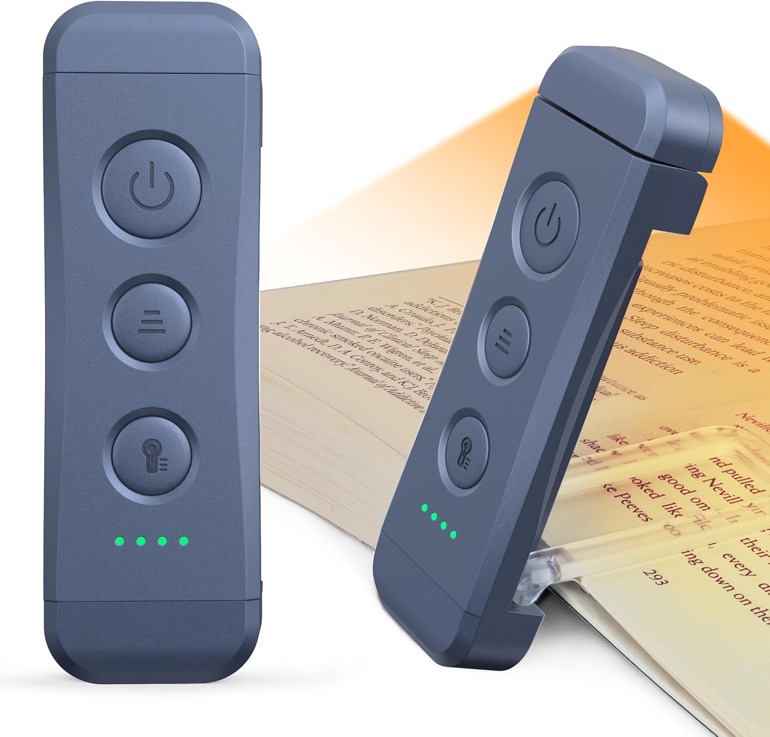 Glocusent USB Rechargeable Book Light, Portable Clip-on LED Reading Light