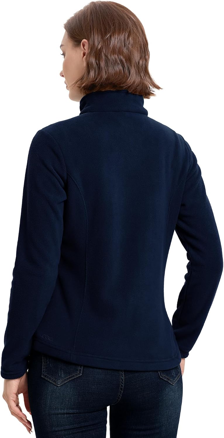 33,000ft Women's Polar Fleece Jacket Zip Up Lightweight Hiking Sweatshirt