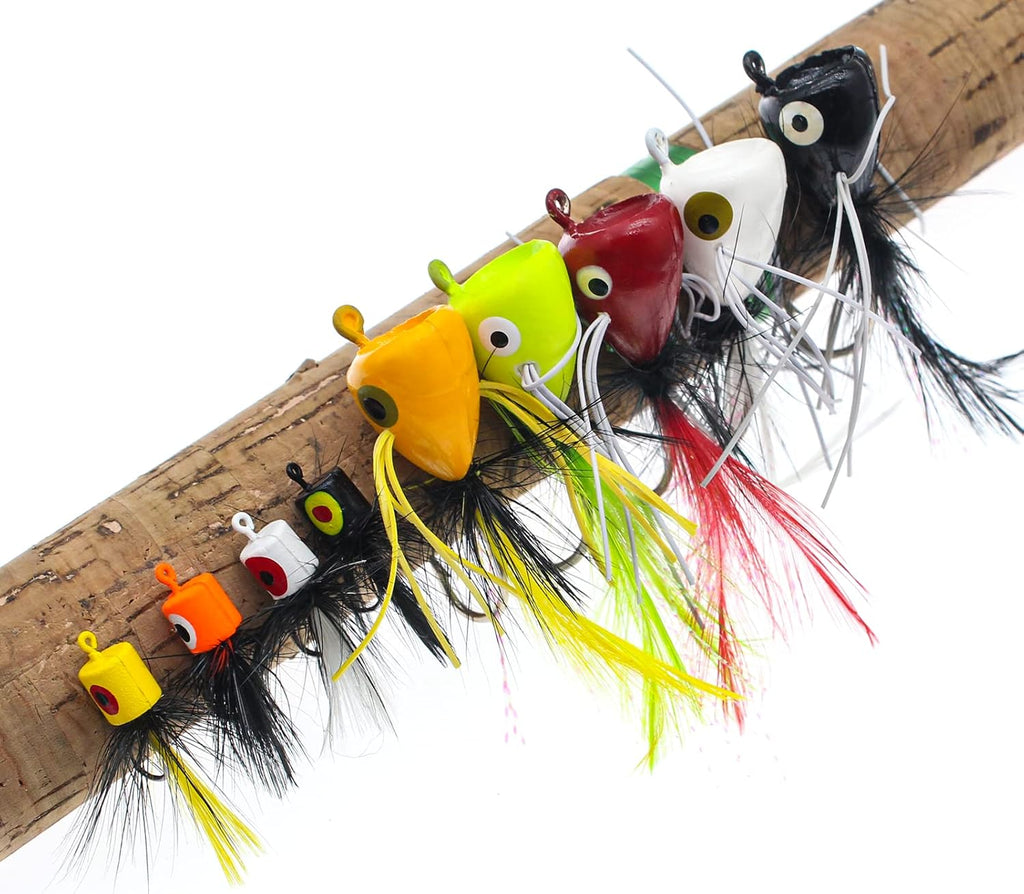 Fly Fishing Poppers Dry Flies Topwater Lures Bass Trout Kit Pro XL