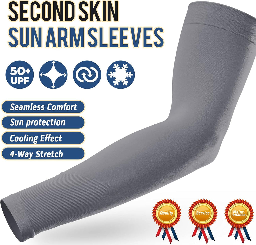 GOUNOD Arm Sleeves for Men Women, UPF 50+ Cooling Sun Protection Sleeves