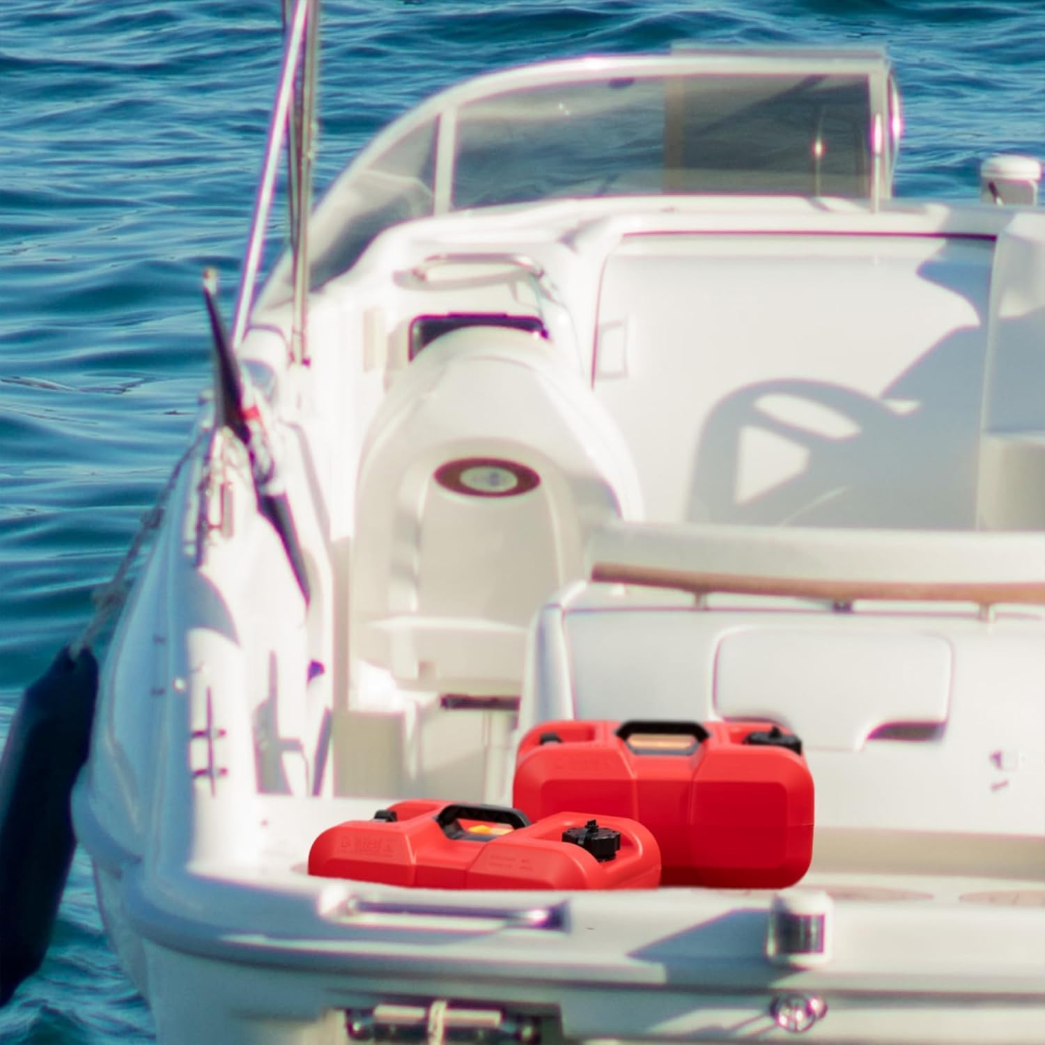 Scepter 6 Gallon Portable Marine Gas Can, Boat Fuel Tank with Top Handle
