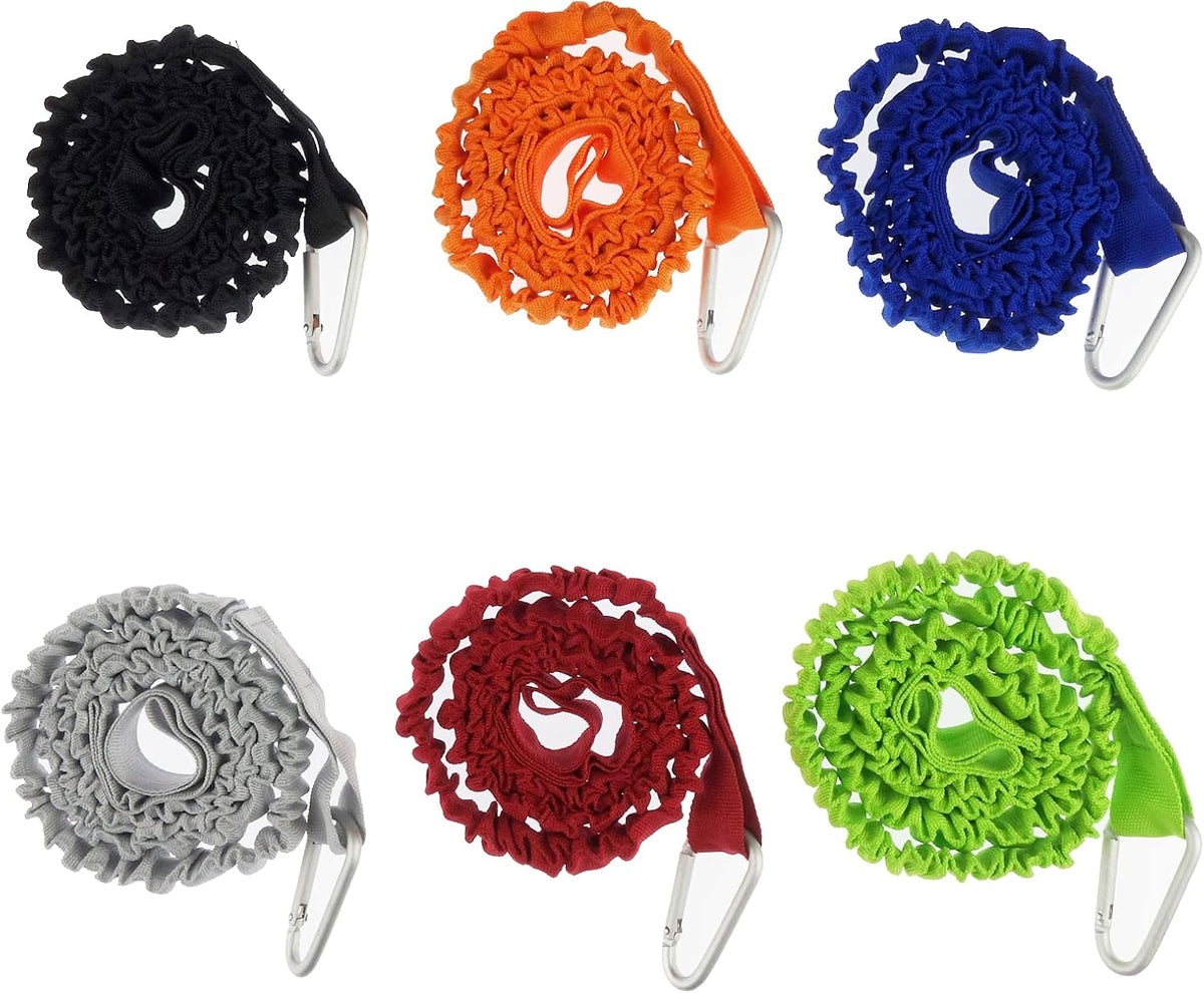 2/4/6/8/12 Pack Stretchable Paddle Leash Paddle Holder Tool Lanyard for Kayak and Paddles, Fishing Poles Rods