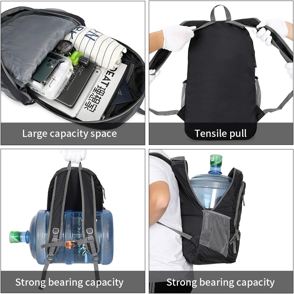 FENGDONG 35L Lightweight Foldable Waterproof Packable Travel Small Hiking Backpack Daypack for men women