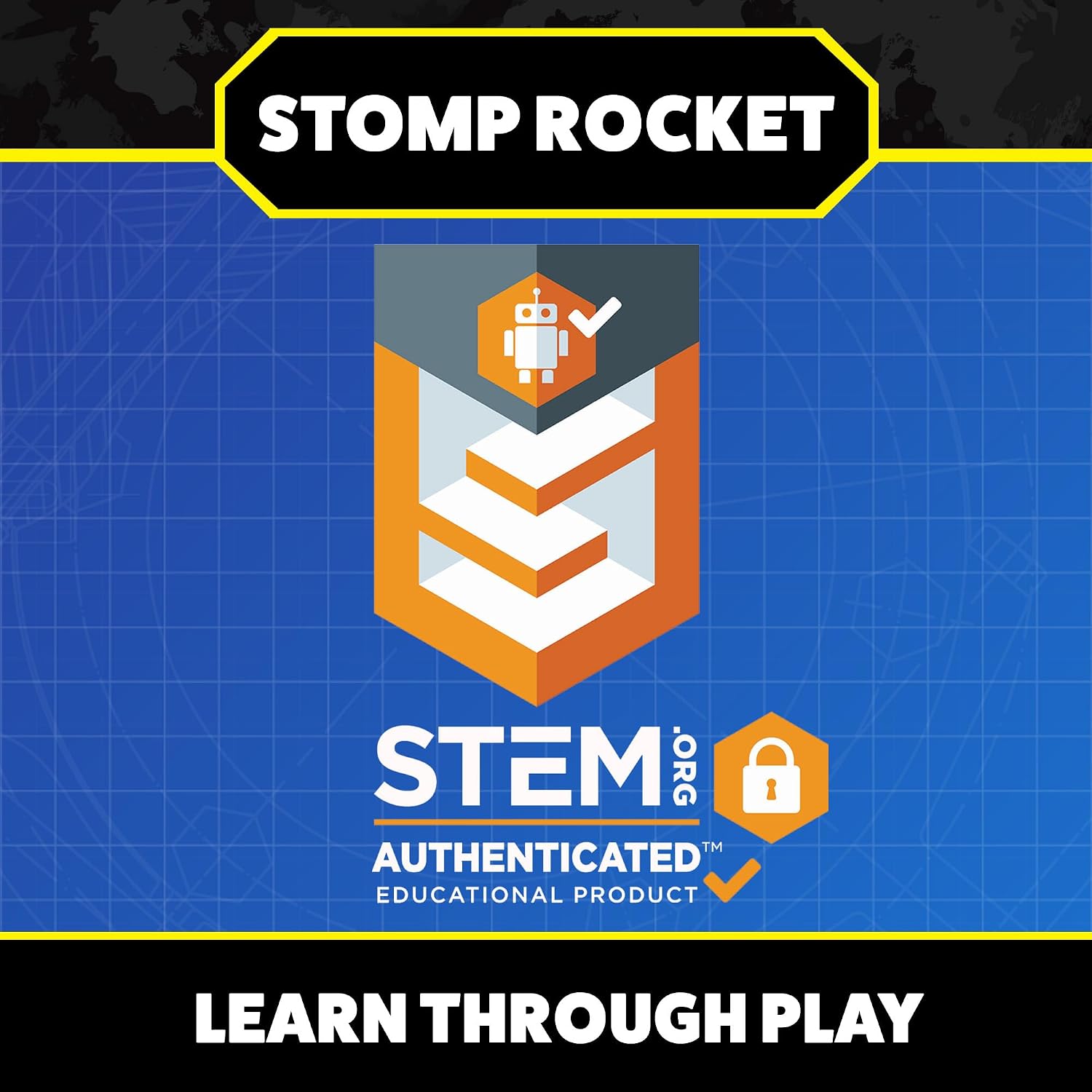 Stomp Rocket Stunt Plane Rocket Launcher Toy for Kids - 3 Foam Airplane Toy