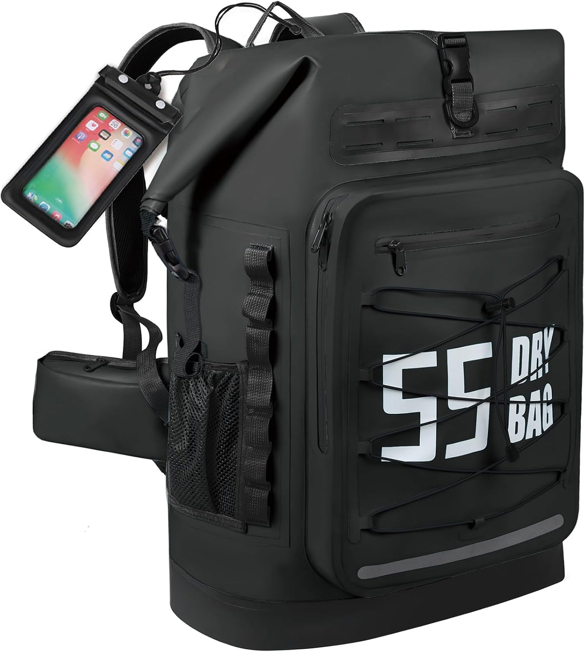 MORXPLOR Dry Bag Waterproof,5L/10L/20L/30L/40L/55L Roll Top Dry Bag Backpack with WaterProof Phone Case for Swim,Kayak