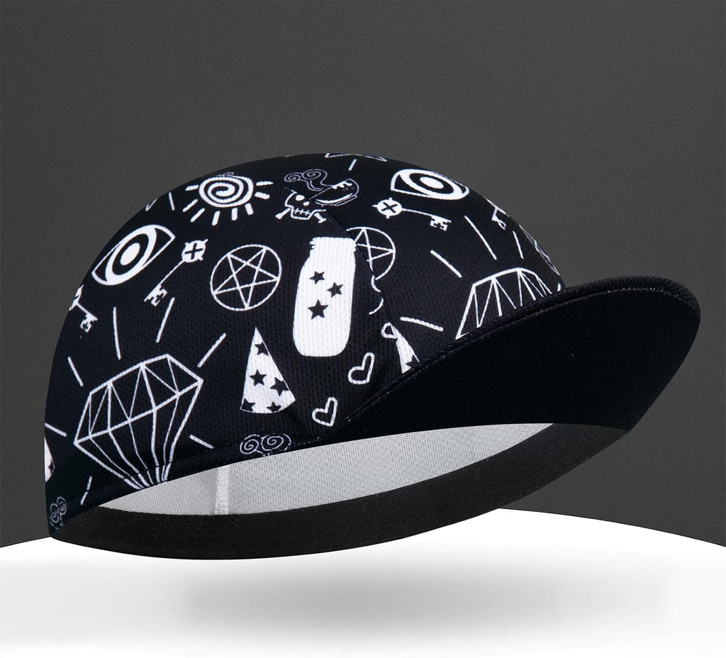 Cycling Cap with Sun Visor, Lightweight Polyester Bike Hat for Men & Women