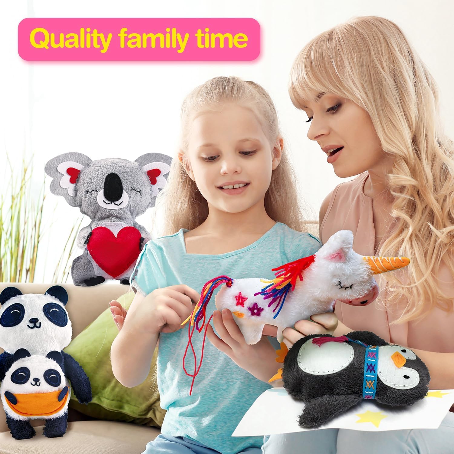 Avenir My First Sewing Kit for Kids 6-8, Unicorn Stuffed Animal Craft Set