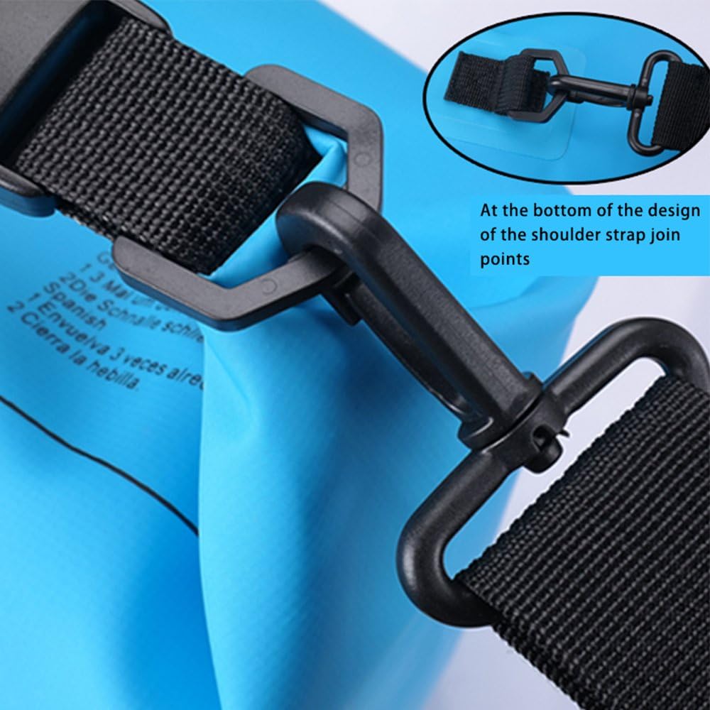 Dry Sack/Waterproof Bag for Boating, Kayaking, Hiking, Snowboarding, Camping, Rafting, Fishing and Backpacking (Blue, 30L)