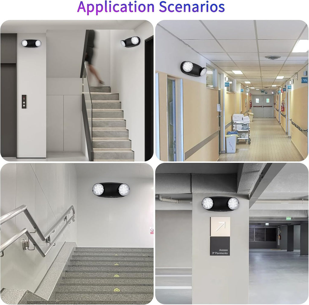 CM MZY Emergency Lights with Battery Backup, Commercial LED Emergency Light
