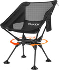 Trakiom 360 Swivel Folding Camping Chair Mesh Back Anti Sink 300 LBS