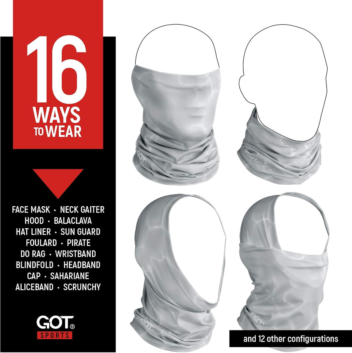 UPF 50+ Fishing Neck Gaiter - UV Face Mask Sun Protection for Men Women