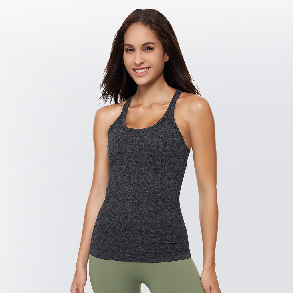 sphinx cat Yoga Racerback Tank Top for Women with Built in Bra,Women's Padded Sports Bra Fitness Workout Running Shirts