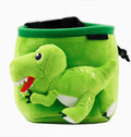 T-Rex Dinosaur Rock Climbing Chalk Bag - Cute Novelty Design for Climbers