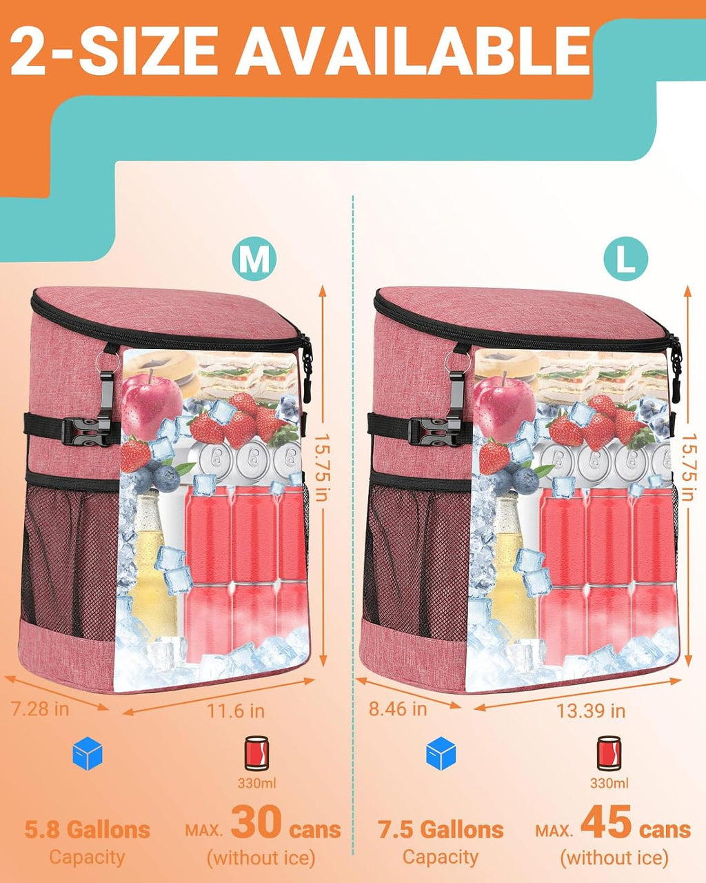 Soft Cooler Backpack for Men: Small Insulated Backpack Coolers for Beach