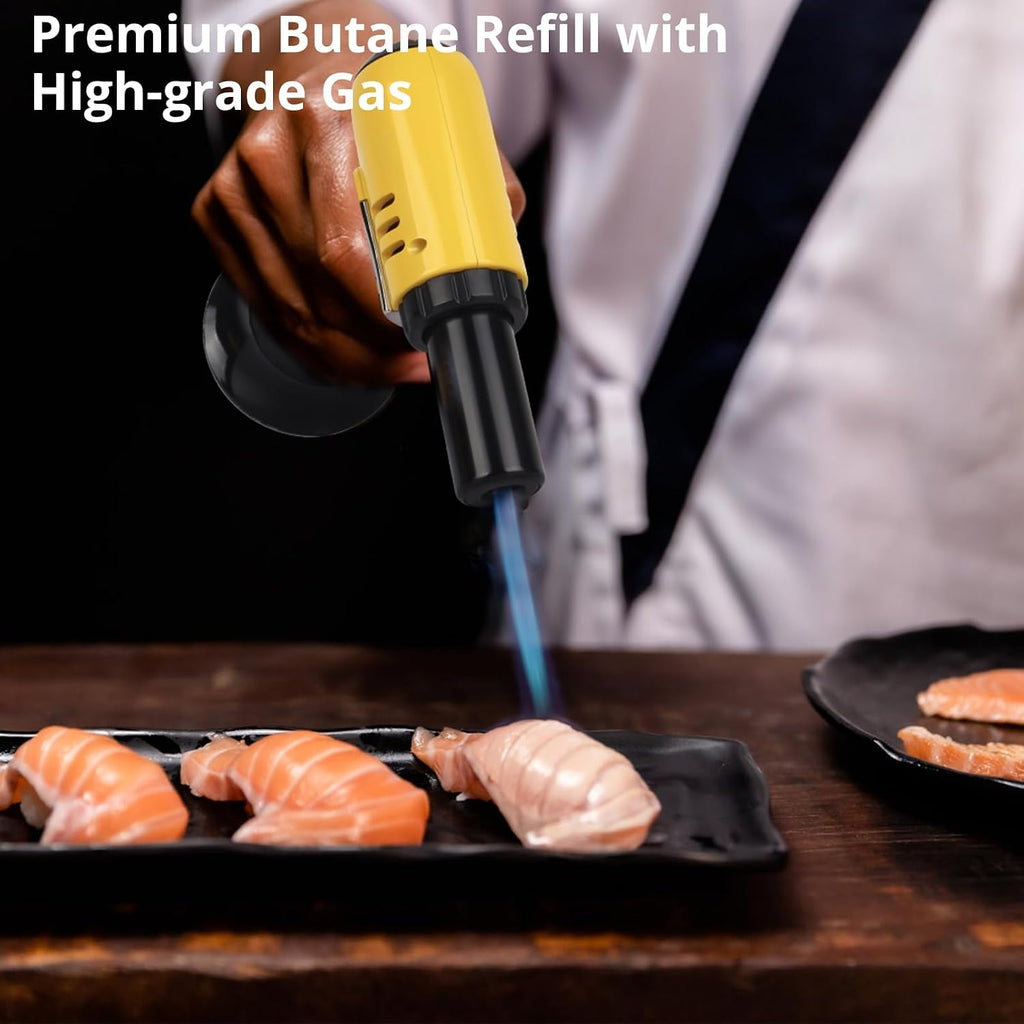 TBTeek Butane Refill, Ultra-Refined Lighter Fluid Refill, 100ml Butane Fuel Refill, Butane Canister for Torch Lighter, Butane Torch, Kitchen Blow Torch (3 Can)