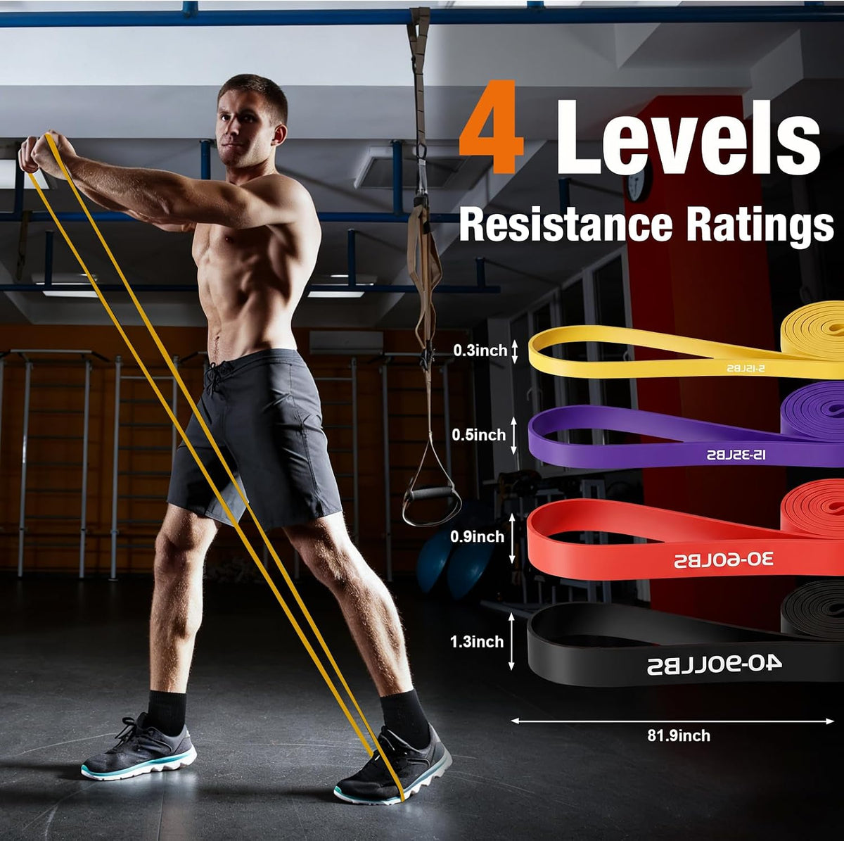 Resistance Bands for Working Out, Exercise Bands with Upgraded Packaging
