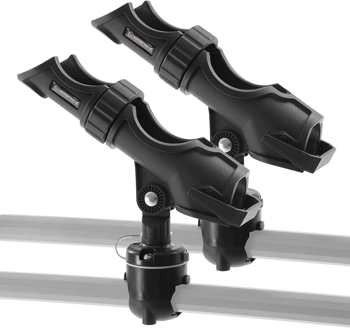 HITORHIKE Hobie H-Rail Fishing Rod Holder for Boat and Kayak, Compatible with Kayak Fishing Accessories