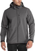 Outdoor Ventures Men's Softshell Jacket Waterproof Fleece Rain Shell Coat