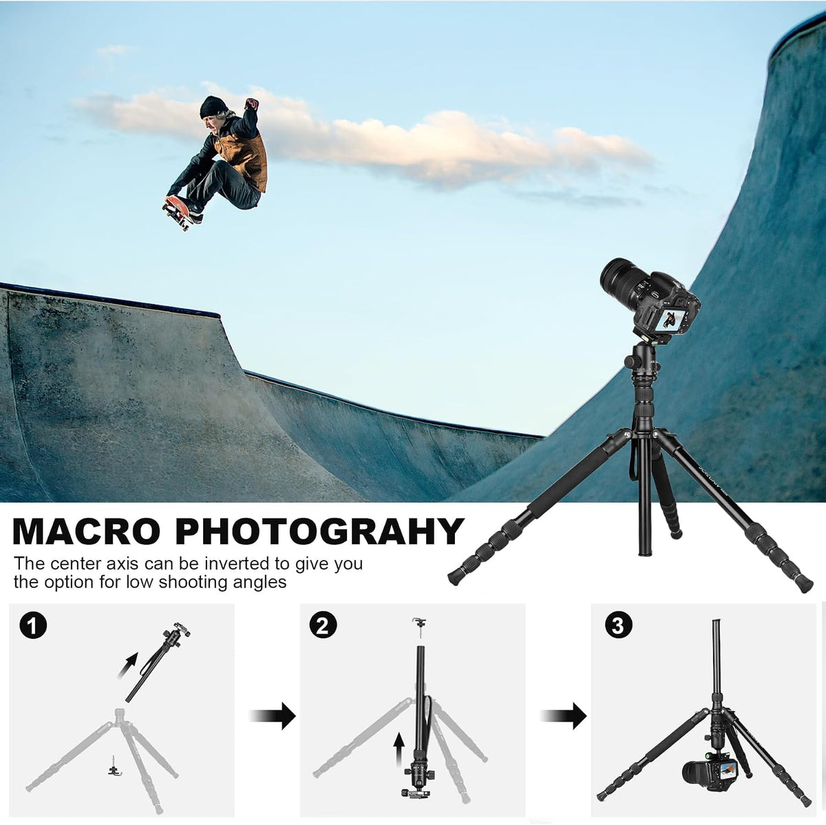 80/85 inches Heavy Duty Tripod for Camera Phone, 85" Camera Tripod Monopod