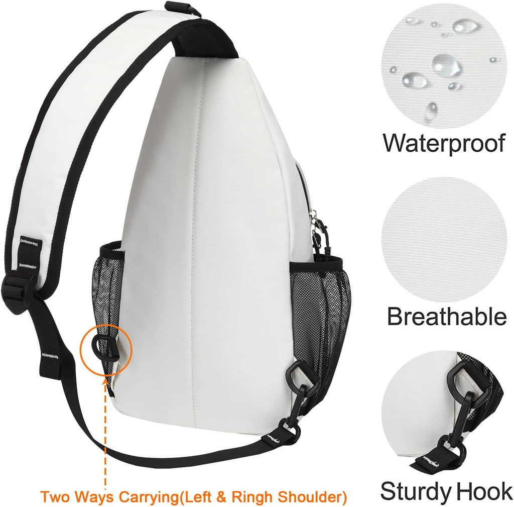 MOSISO Small Sling Bag for Men, Crossbody Shoulder Chest Daypack Bag