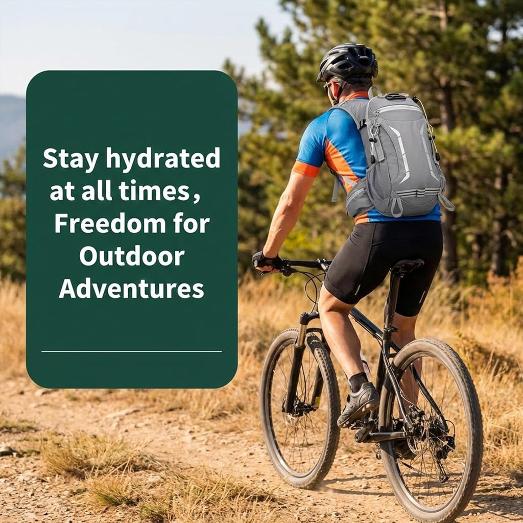 12L Hydration Backpack for Men Women,Lightweight Hydration Pack with 2L Water Bladder, Water Backpack for Cycling,Hiking,Rave,Biking and Running Outdoor Activities