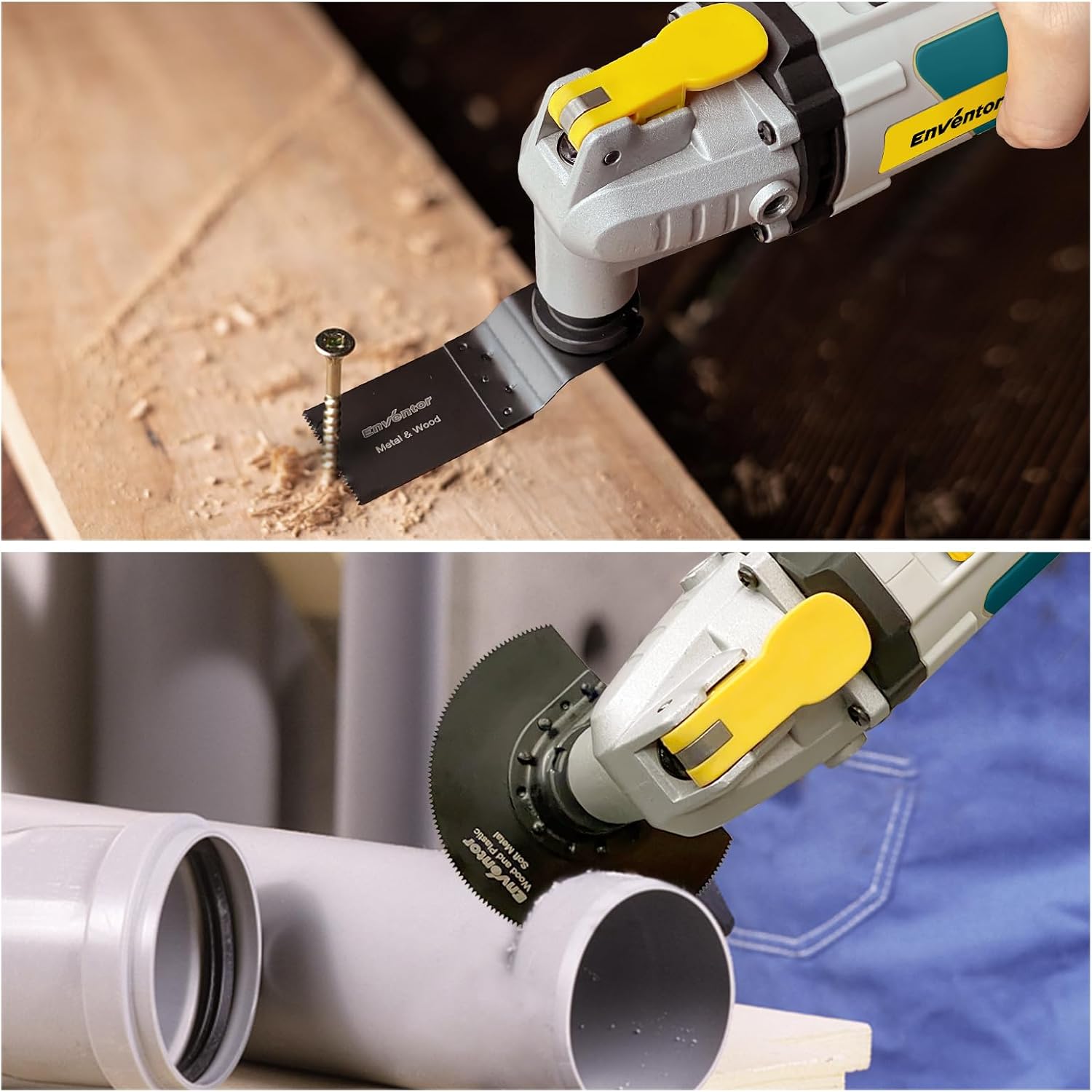 Enventor Oscillating Tool with Tool-Free Change, 260 W, 43 Accessories
