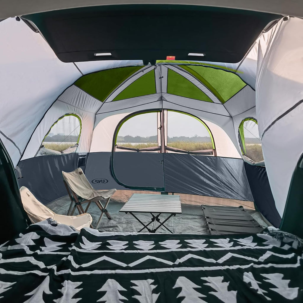 UNP SUV Tents for Camping 6 Person Car Camping Tailgate Tent for Outdoor