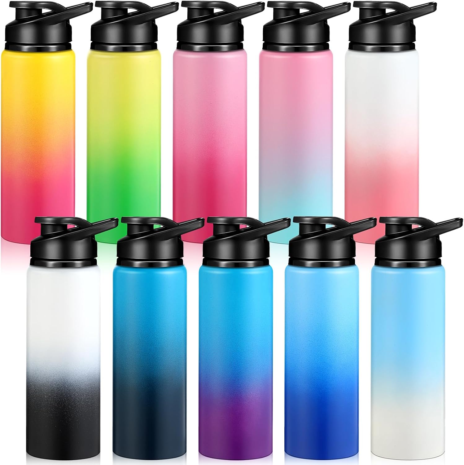 Mimorou 25oz Reusable Aluminum Water Bottles Bulk