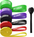 POWER GUIDANCE Resistance Bands, Set of 5 Pull Up Bands, Pull Up Assistance Bands, Exercise Bands, Resistance Bands Set for Legs, Working Out