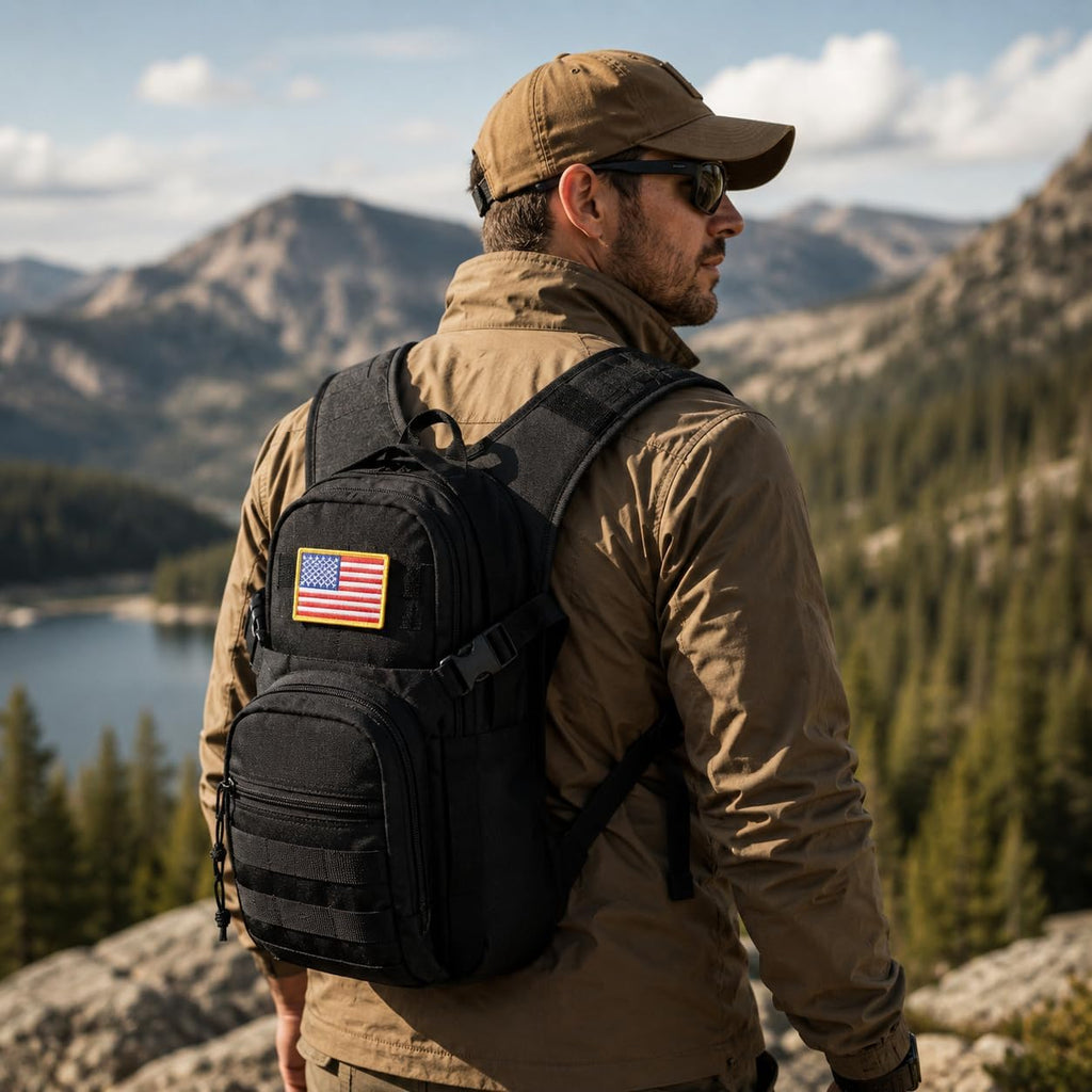 Tactical Hydration Backpack 2L Water Bladder - Lightweight Durable Pack for Hiking, Running, Outdoor Adventures, Adjustable Straps & Leak-Proof Design