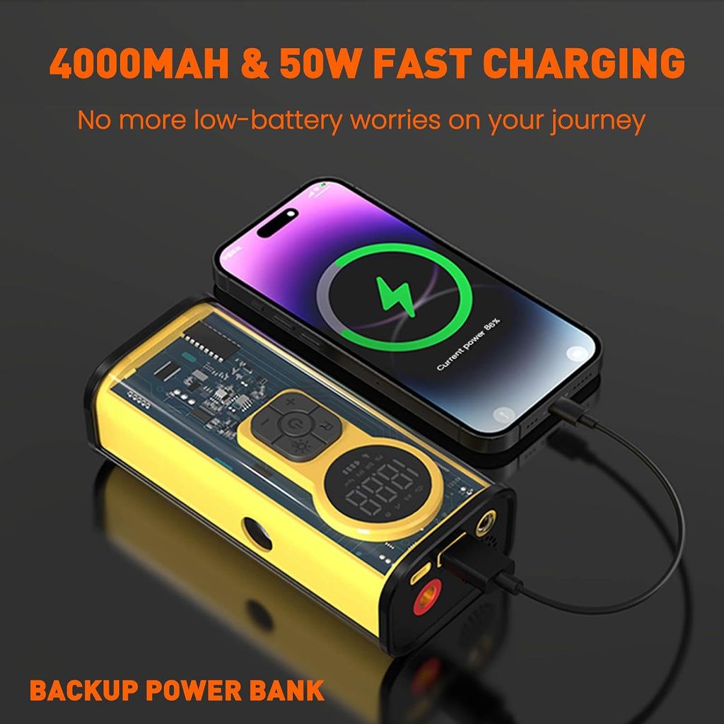 Electric Bike Tire Pump, Portable Electric Air Pump for Road Bicycle, E-Bike, Motorcycle, Car Tires and Sports Ball Inflation