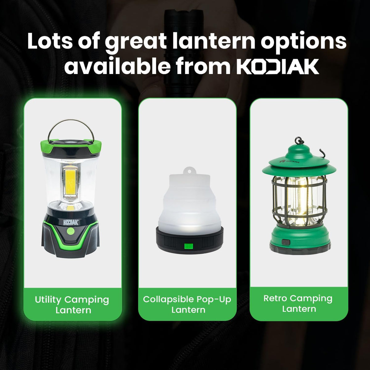 Kodiak All Ultra Bright LED Lantern for Power Outages - Battery Powered Camping Lantern, Portable and Durable Emergency LED for Outdoor Adventures
