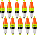 THKFISH Fishing Bobbers 5PCS EVA Foam Round Floats Red/Green Snap-On Spring Fishing Buoy Accessories for Freshwater Saltwater