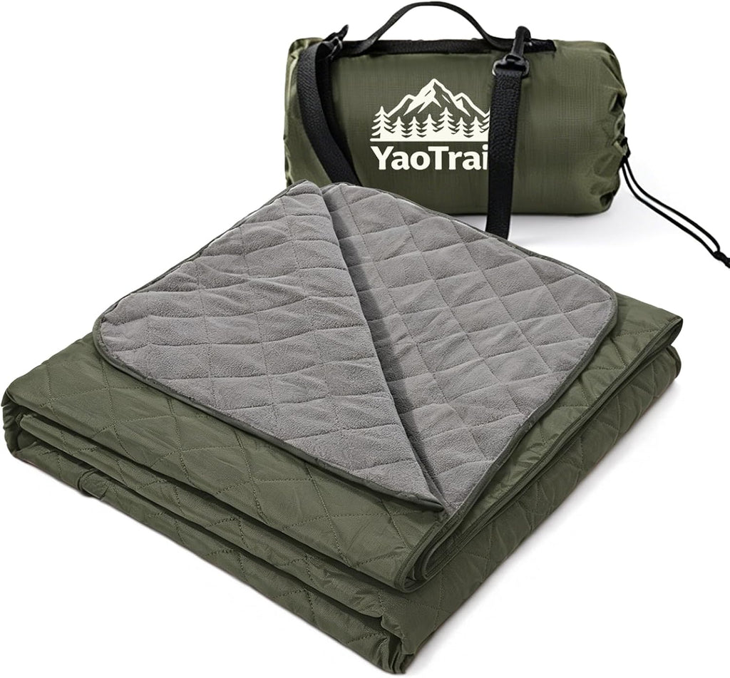 Waterproof Camping Blankets, Reversible Picnic Blanket 79x57 in
