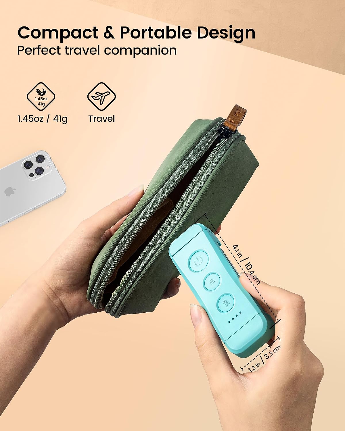 Glocusent USB Rechargeable Book Light, Portable Clip-on LED Reading Light