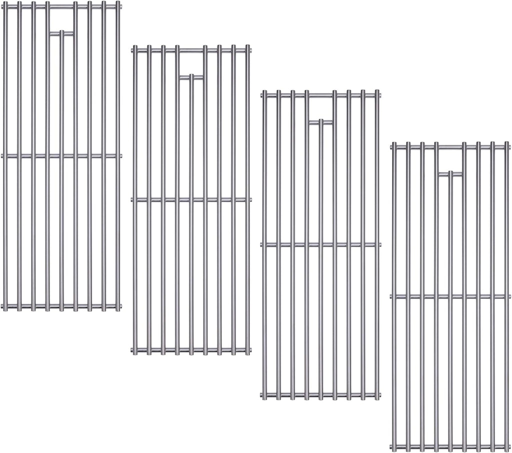 Upgrade 4 Pack 7mm 304 Stainless Steel BBQ Cooking Grill Grate Replacement Parts for Bull 16517,BBQ Angus 47628, Brahma, Lonstar Select, Outlaw Steer Premium, Lonestar Select,7 Burner Premium