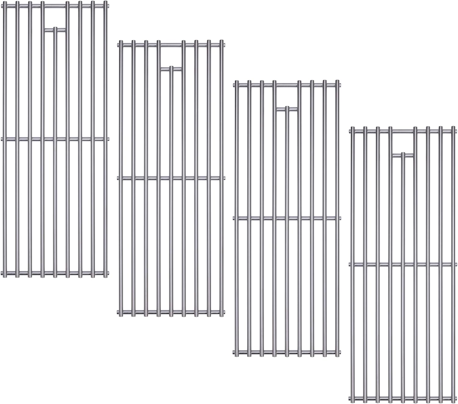 Upgrade 4 Pack 7mm 304 Stainless Steel BBQ Cooking Grill Grate Replacement Parts for Bull 16517,BBQ Angus 47628, Brahma, Lonstar Select, Outlaw Steer Premium, Lonestar Select,7 Burner Premium
