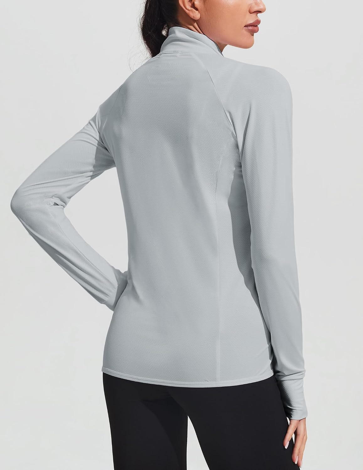 COOrun Women's UPF 50+ Jackets Sun Protection Golf Athletic Jackets Lightweight Full Zip Long Sleeve Shirts with Pockets