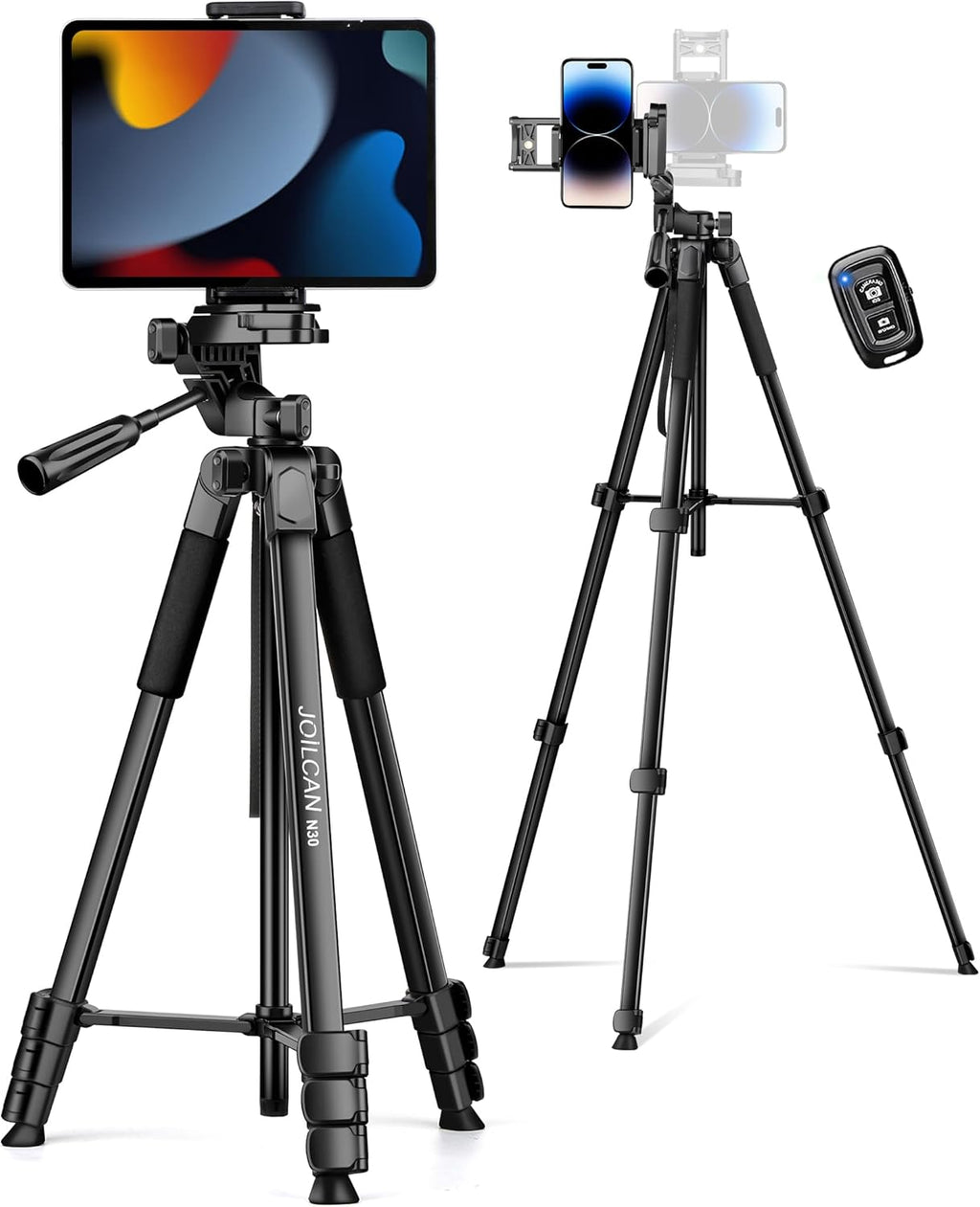 JOILCAN Phone Tripod, 67" Camera Tripod Stand for iPhone iPad