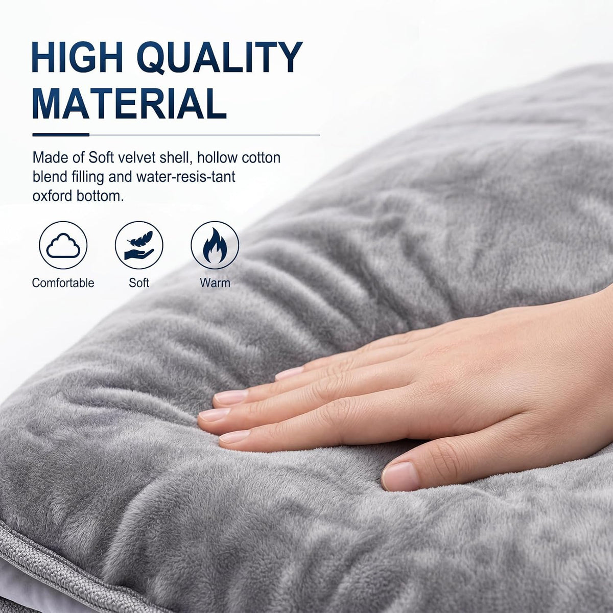 SWTMERRY Cot Mattress Topper - Quilted Cot Pads for Camping, Soft Comfortable Sleeping Cot Mattress Pad Only, Camping Pad 75"x28" for Camp Cot/Rv Bunk/Narrow Twin Bed