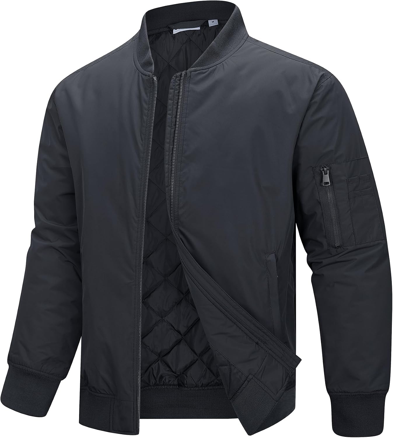 33,000ft Men's Bomber Jacket Lightweight Zip Up Waterproof Windbreaker