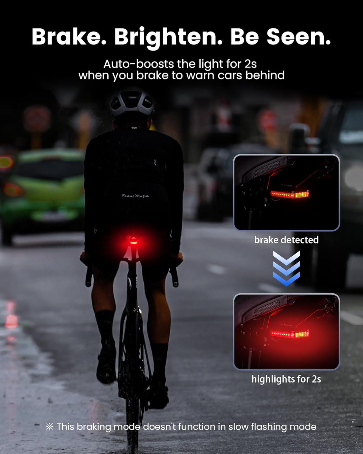 RAVEMEN CL01 Bike Tail Light, 300° Wide-Angle Rear Bicycle Light
