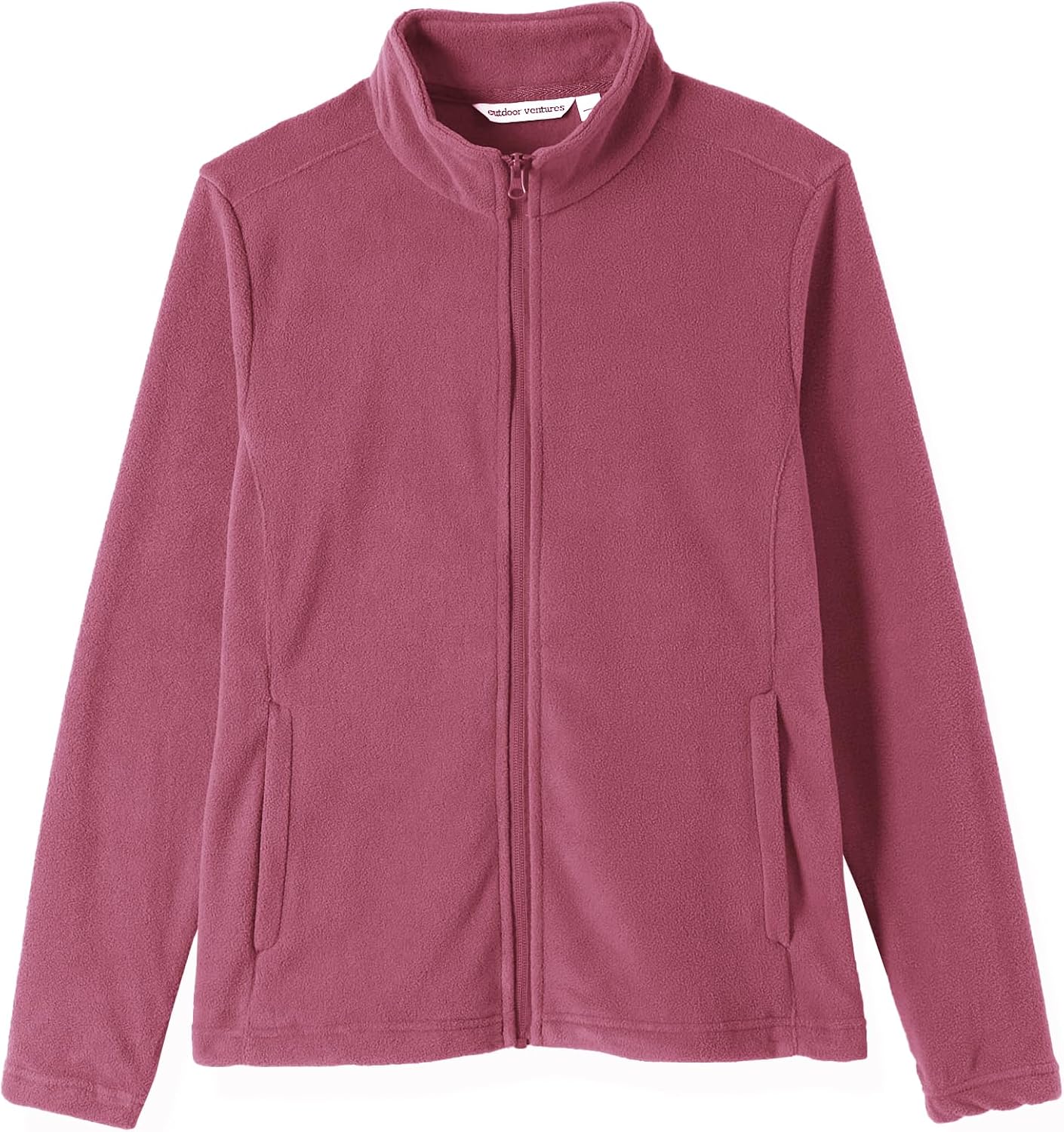 Outdoor Ventures Women's Lightweight Warm Polar Fleece Jacket Zip Up